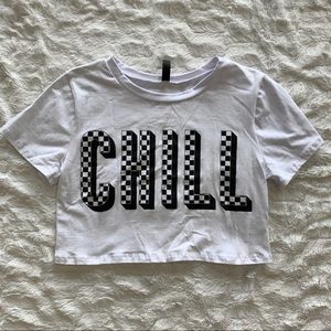 Checkered “Chill” Crop Top